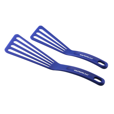 Rachael Ray Kitchen Tools and Gadgets Nylon Cooking Utensils / Spatula / Fish Turners - 2 Piece, Blue, 10" & 12" Spatula Set Rachael Ray