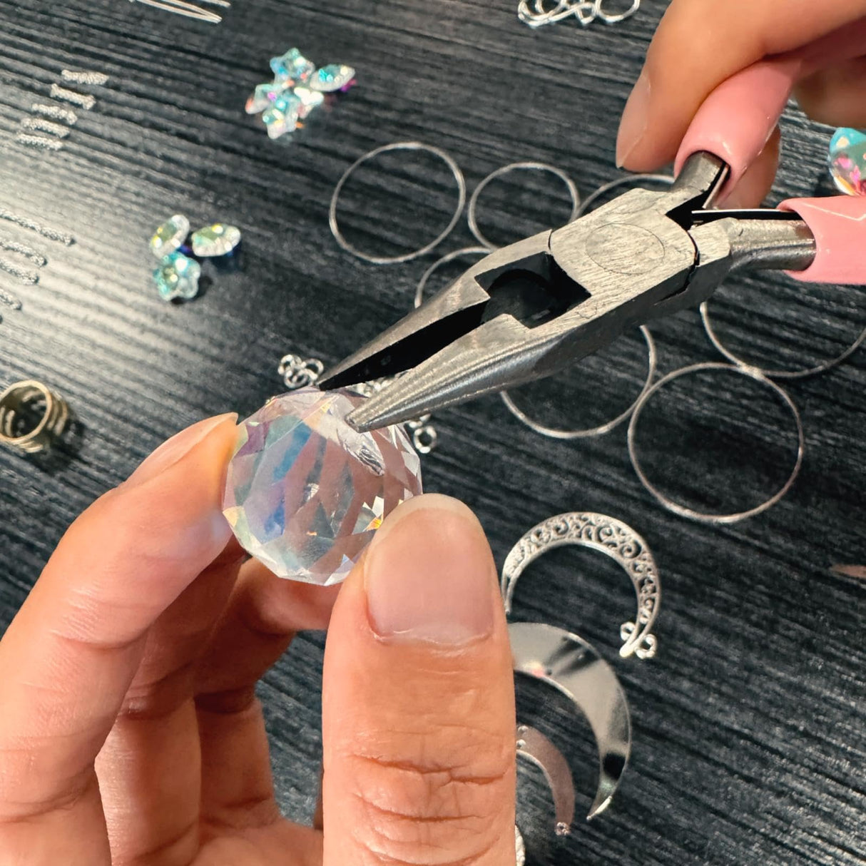 Denyskwin DIY Suncatchers Kit - 400pcs Crystal Suncatcher Set for Memorial Gifts, Home Decor & Handmade Crafts (Create Your Own Rainbow Window Art) Denyskwin