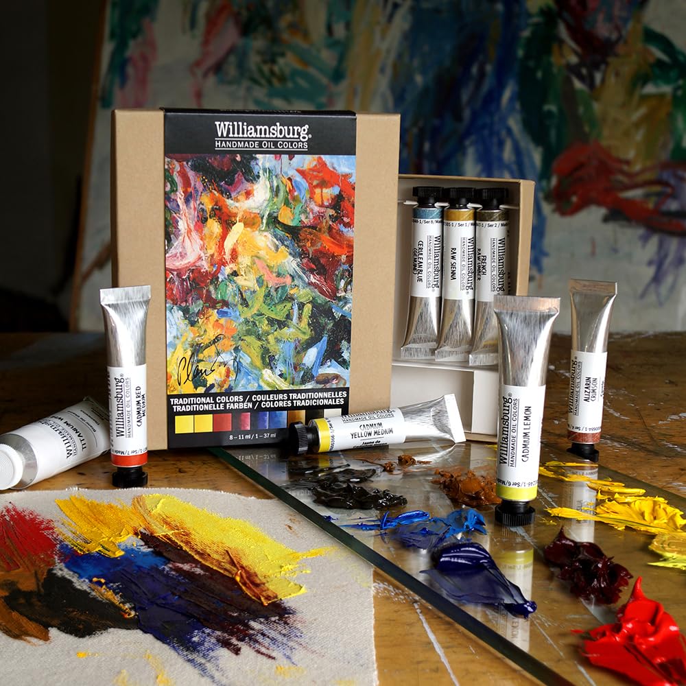 Williamsburg Artist Oil Colors by GOLDEN, Traditional 11ml Set Williamsburg