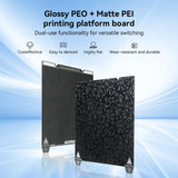Creality Ender 3 Build Plate Kit Dual-Sided Printing Platform Board Glossy PEO + Matte PEI Plate Build Surface for Ender 3 V3 SE/Ender 3/Ender 3Pro/Ender 3 V2/Ender 3 S1/S1 Pro 3D Printer 235x235mm Creality