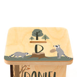 Wooden Piggy Bank for Kids and Adults, Personalized Gift Handmade in USA by BloomOwl, Custom Piggy Bank, Personalized Banks for Kids, Gifts for Baby Boys and Girls (Woodland) BloomOwl