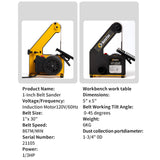 Nototec 1 x 30 inch Belt Sander for Woodworking, Powerful Bench Belt Sander For Metal Working with 1/3HP motor, 10A Belt Grinder nototec