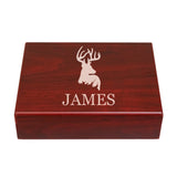 NEW WORLD ACCENTS Personalized Wooden Box, Engraved Box, Memory Box, Gift for Him, Christmas Gift box, Father's Day, Man Cave, Husband Groomsman gift NEW WORLD ACCENTS