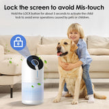 MOOKA Air Purifiers for Home Large Room up to 1095ft², H13 HEPA Filter Air Cleaner for Pets Bedroom Remove Smoke Dust Pollens Dander, Room Air Purifier with Timer Lock 4 Modes Night Light, M02 MOOKA