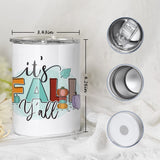 AGH 12 oz Sublimation Tumblers, 12 Pack Straight Tumbler with Lid and Straw, Flat Shot Tumbler AGH