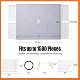 1500 Pieces Rotating Puzzle Board with Drawers and Cover, Dual-Sided 35”x27”Portable Jigsaw Puzzle Table,Tilt&Lazy Susan,Gift for mom Adults pita-pita