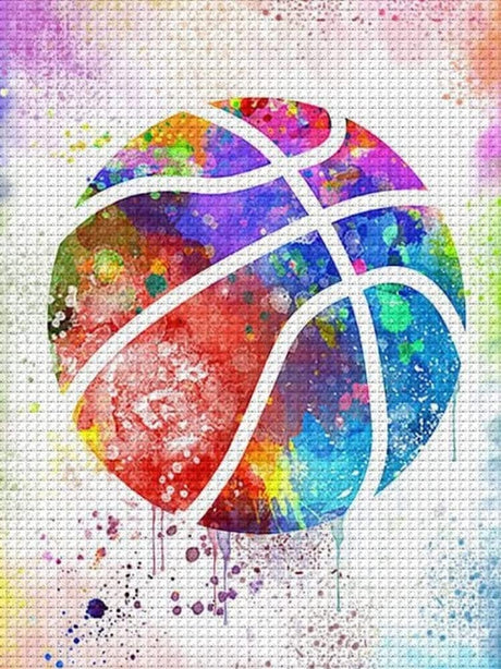 DVWIVGY 5D Diamond Painting Kits, DIY Basketball Diamond Painting for Kids Adults, Sports Diamond Art Craft for Home Wall Decor 12x16 inch DVWIVGY
