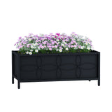 Zhongma Sturdy Raised Garden Bed with Inner Fabric Liners for Vegetables Flower, Planter Box for Backyard Patio Balcony. Inner Size: 33.85x14.17x11 inch Zhongma
