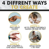 Crafts North Hand Casting DIY Kit for Couples | Complete kit with Acrylic Display, Wooden Base, and Step-by-Step Guide to Create a Perfect Hand molding Christmas Gift Crafts North