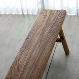 HXFAAFXH Farmhouse Wood Bench Indoor Dining Bench Seat for Living Room and Entryway with Armless Design and Short Height, Solid Wood Shoe Bench for Room, Bedroom(100x30x45/39.4x11.8x17.7in) HXFAAFXH