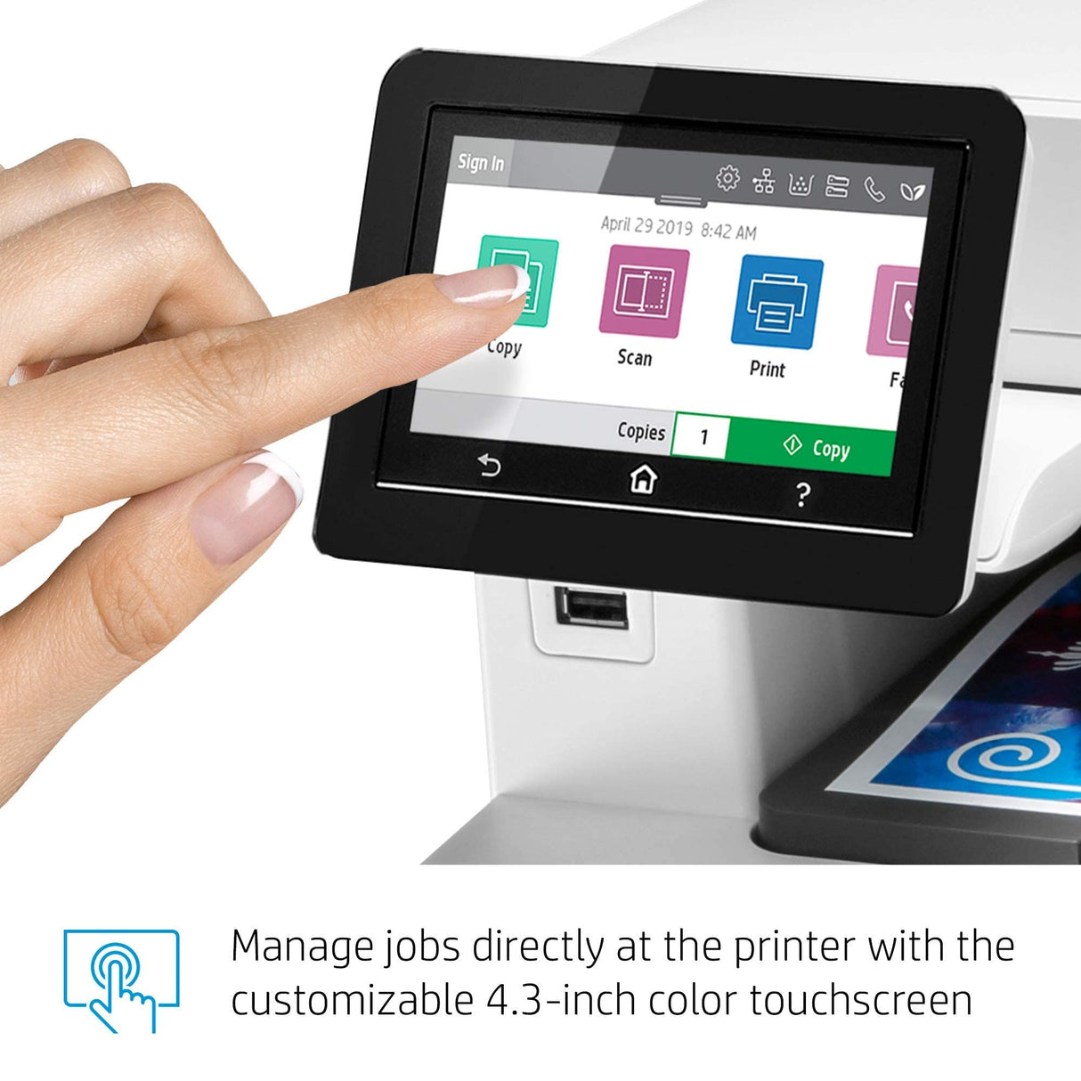 HP Color Laserjet Pro Multifunction M479fdw Wireless Laser Printer (W1A80A) (Renewed) HP