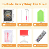 SENQAO Mandala Diamond Art Painting Kits for Adults, Full Drill Diamond Dots Paintings for Beginners, Round 5D Paint with Diamonds Pictures Gem Art Painting Kits DIY Crafts Kits 12x16inch SENQAO