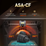 Creator Carbon Fiber ASA Black Filament 1.75mm, 1KG (2.2lbs) Carbon Fiber Reinforced ASA 3D Printer Filament, Compatible with Hardened Steel Nozzle Creator