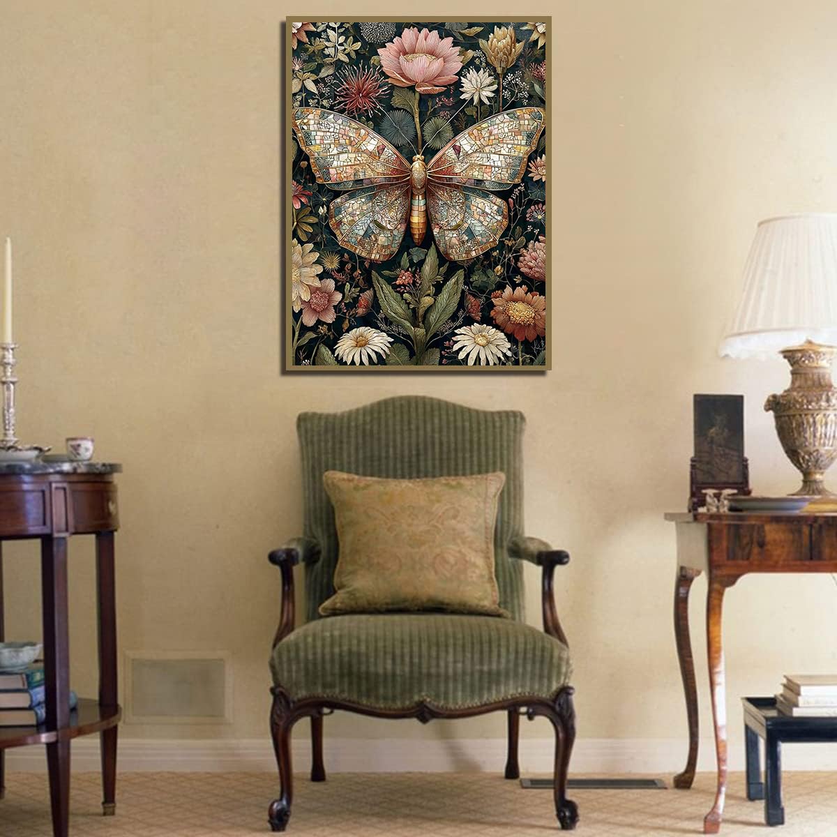 Fairyland JinWenn Diamond Art Kits for Adults Beginner, Butterfly Diamond Painting Kits 5D Diamond Dots Gem Art Crafts with Tools,Round Full Drill Funny Crafts for Home Wall Decor&Gift-12x16 inch Fairyland JinWenn