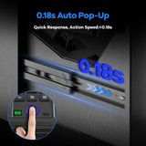 LotaTools Gun Safe, Biometric Pistol Safe Fingerprint Handgun Safe, Mounted Single Gun Safe for Handgun with 3 Ways Quick Access, Bedside Gun Safe for Nightstand, Bedroom, Desk, Wall, Dresser LotaTools