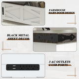 TOLEAD 36" Farmhouse Lift Top Coffee Table with Storage, Square Coffee Table with Charging Station, Living Room Center Table with Large Hidden Space, White TOLEAD