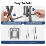 Byliable 28in Cocktail Table White High Top Folding, Round Portable Bar Height Folding Table with Removable Legs, Indoor Outdoor Banquet for Parties, Commercial, Speech, School Byliable