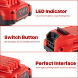 DONGPUCUN 2Pack 20V 3.5Ah Replacement Battery and Charger Kit for Craftsman V20 Craftsman 20V Lithium Battery CMCB202 CMCB204 CMCB206 CMCB201 CMCB100 CMCB124 Craftsman 20V Battery Charger Set DONGPUCUN