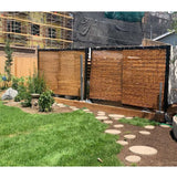 YYQ SHOP Brown Bamboo Window Shades Blinds Retro Bamboo Curtains Roller Shades with Lifting Bamboo Roll Up Window, 24x36 32x72 40x64 Custom Matchstick(Size:36(W) x 36(H) inches) YYQ SHOP