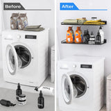 TORACK 2 Pack Wall Mounted Storage Shelves, 23.5" x 12" Wall Shelf for Garage, Closet, Laundry Room, Heavy Duty Garage Wall Shelving, Holds Up to 65 Lbs(Black) TORACK