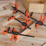 Jorgensen 6" Spreader/Bar Clamp Set, 4-pack,One-Hand Light Duty E-Z Hold Clamp/Spreader, 99216A,Black Orange Jorgensen