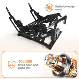 Welzona Adjustable Power Recliner Chair, Comfy PU Leather Electric Recliner Chair, Power Recliners with USB Port, Eco-Certified Small Recliners for Small Spaces Sofa Reclinable, Black Welzona