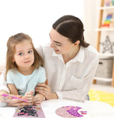 Diamond Art Kits for Kids with Wooden Frame, Cat Animal Diamond Art for Kids Ages 8-12, Full Drill Small Diamond Painting Kits for Kid Beginners, DIY Big Gem Art for Home Wall Art Decor 7X7 inch CSZPPQAF