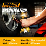 Etikpouon 8.0Ah Replace Battery for Dewalt Replacement for Dewalt 20V Max Batteries DCB205-2 DCB206 DCB204 DCB203 DCB208 Compatible with Dewalt 20V Cordless Power Tools Etikpouon