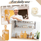 Kigley 20 Pcs Small Bamboo Cutting Board Bulk Wedding Engraved Blanks Board Chopping Board Customized Laser Board for Wedding Housewarming Gift (Bamboo Color,11 x 5.12 Inch) Kigley