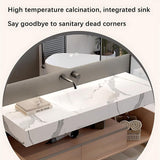 ZGNBSD Bathroom Vanity with Sink - Modern Floating Bathroom Vanity with Drawers & LED Smart Defog Mirror Cabinet - Solid Wood Bathroom Vanity - Wall Mount (A, 60 in) ZGNBSD