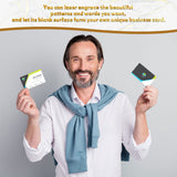 200 Pcs Sublimation Business Cards Sublimation Blanks Metal Name Card White Aluminum Blanks Thick Business Cards for Custom Engrave Print DIY Gift Card 2.13 x 3.39 Inches (0.22 mm, 0.01 Inch) Kosiz