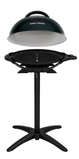 George Foreman Indoor/Outdoor Electric Patio Grill, Apartment Approved, 15-Serving, Removable Stand, Black George Foreman
