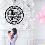 Custom Metal Sign, Metal Name Sign, Metal Wall Art, Monogram Wall Decor, Outdoor Decor Sign, Personalized Family Name Sign, Metal Letters, Wedding, ZLOOREE