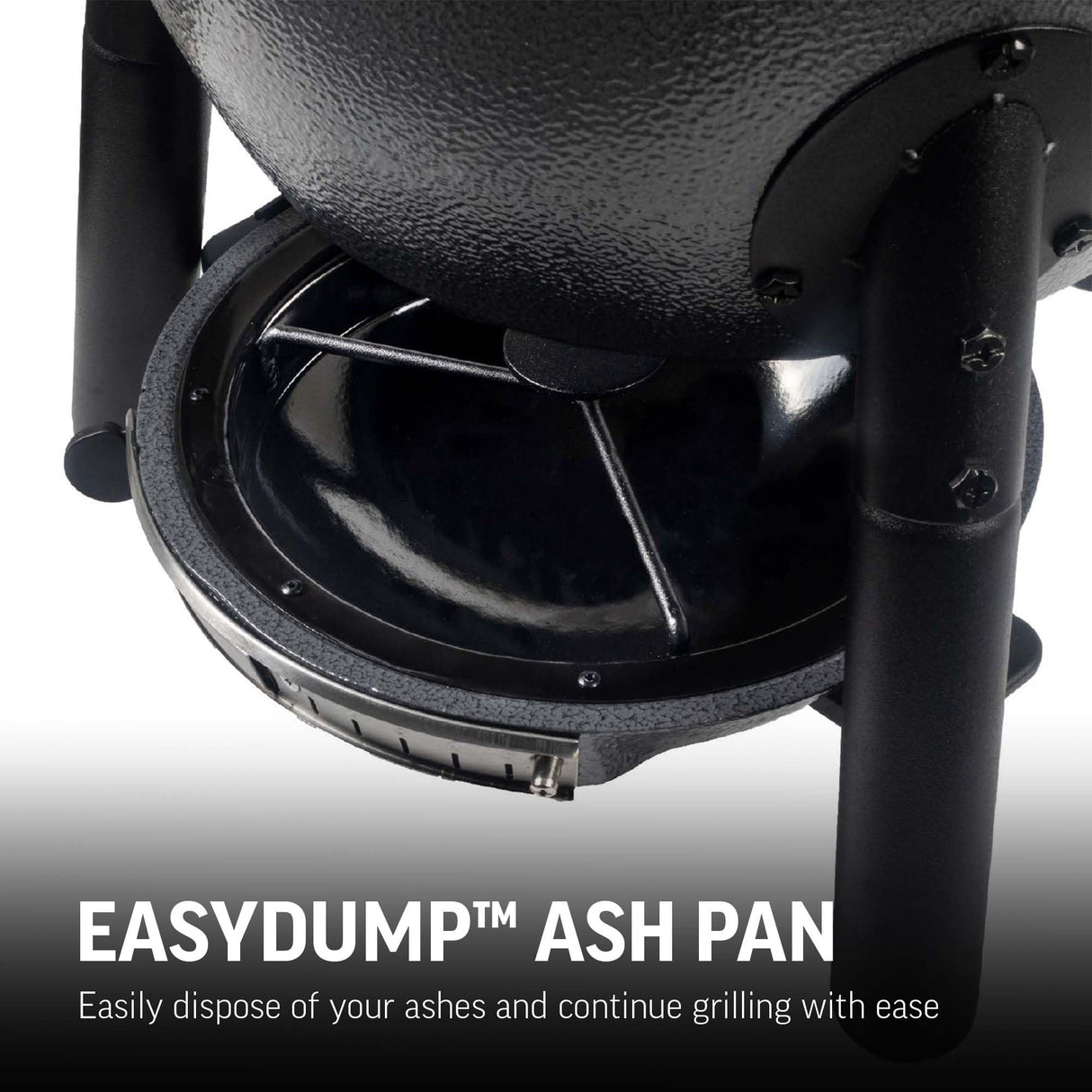 Char-Griller® AKORN® Jr. Portable Kamado Charcoal Grill and Smoker with Cast Iron Grates and Locking Lid with 155 Cooking Square Inches in Ash, Model E86714 Char-Griller