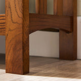 Leick Home 8261 Mission Bookcase Console Table with Drawers, Made with Solid Wood, for Living Room, Entry Way, Office, Bedrooms, Russet Finish Leick Home