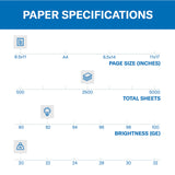 Hammermill Printer Paper, 20 lb Copy Plus, 8.5 x 11-5 Ream (2,500 Sheets) - 92 Bright, Made in the USA Hammermill