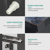 DWVO 6' x 4' Outdoor Storage Shed, Large Metal Tool Sheds, Heavy Duty Storage House with Lockable Doors & Air Vent for Backyard Patio Lawn to Store Bikes, Tools, Lawnmowers,Dark Gray DWVO