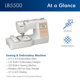 Brother LB5500 Combo Sewing & Embroidery Machine Brother