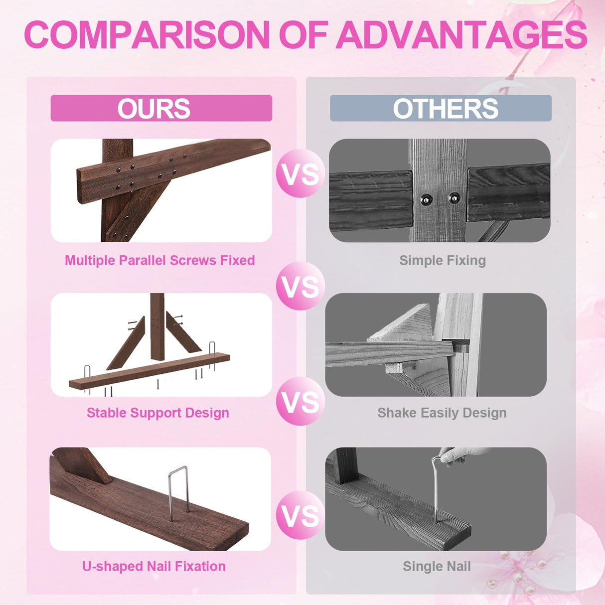 Wooden Wedding Arch – 7.48FT Square Wood Backdrop Stand for Ceremony & Events, Sturdy Wooden Arbor for Wedding Decorations, Indoor & Outdoor Garden Arch Frame Bonastella