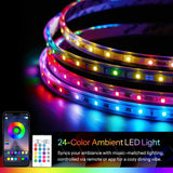 HOOBRO TV Stand with Mount and Power Outlet, LED Entertainment Center with Swivel Mount for 32/45/55/60/65/70/75 inch TVs, 3-Tier Storage Shelf for Living Room, Bedroom, Rustic Brown BF46UDDS01 HOOBRO