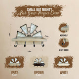 Rooty Heart Windmill Key Holder for Wall Mount, Key and Mail Holder for Wall with Key Shelf, Keys Holder on Wall, Farmhouse Decor Rooty Heart