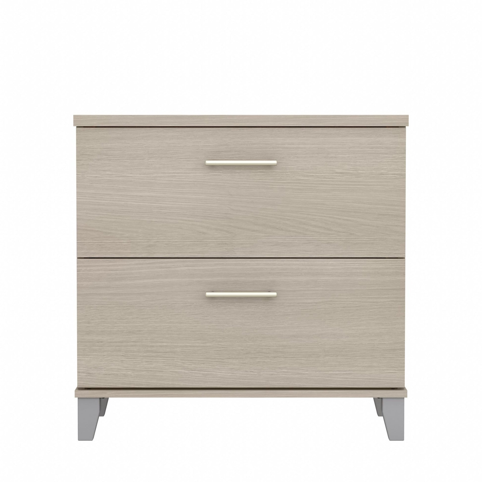 Bush Furniture Somerset 2 Drawer Lateral File Cabinet in Sand Oak - WoodArtSupply