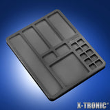 X-Tronic 3060-PRO • 75W Soldering Iron Station Kit • 5 Extra Tips • Mini Mag Lamp • 4 Helping Hands • Solder Sucker • Tweezers • 50g Solder • Brass Sponge w/Flux • Sleep Func, °C/°F, 3 Temp Presets! X-TRONIC