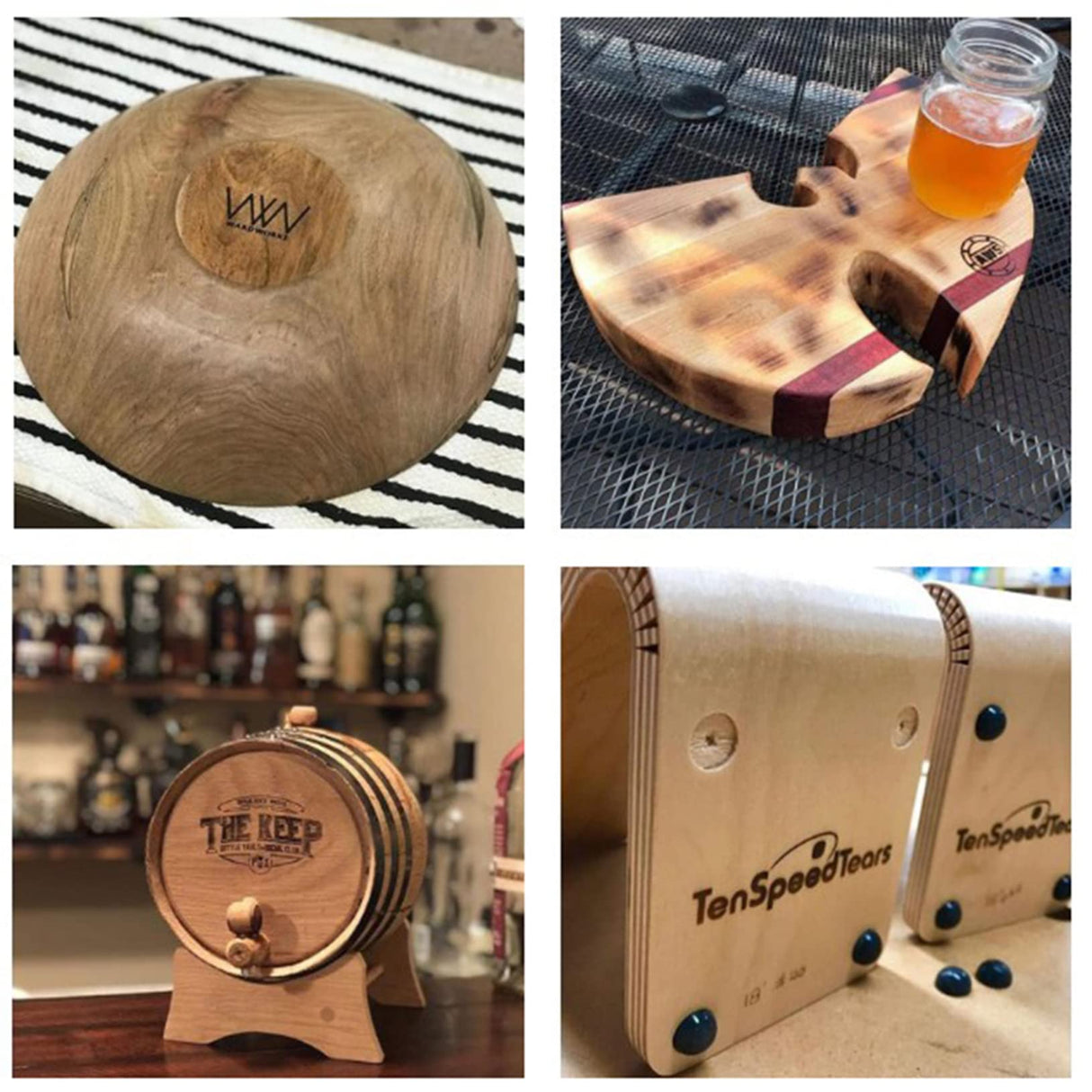 Custom Branding Iron for Wood and Leather – Arokimi Heat Stamp with Wooden Handle for Unique Gifts Arokimi