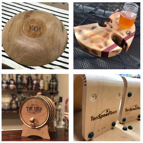 Custom Branding Iron for Wood and Leather – Arokimi Heat Stamp with Wooden Handle for Unique Gifts Arokimi