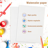 60 Sheets Watercolor Paper Bulk, 140 lb/300 GSM Cold Press Paper White Water Color Paper for Kids Child Students Adults Artists Watercolor Drawing Gift Cards(5 x 7 Inch) Prudiut