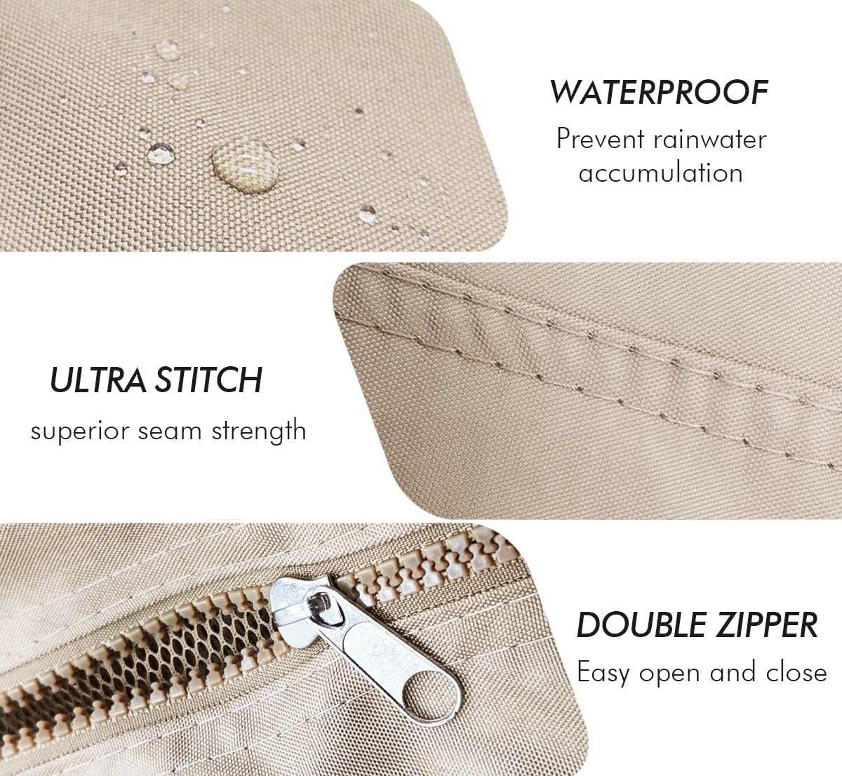 Ontheway Gazebo Replacement Privacy Curtain, 12ft Sidewall with Zipper Outdoor Universal Privacy Panel Sidewall (One Side Only) ontheway