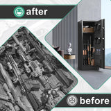 BONANO 10-12 Gun Safe for Rifles and Pistols, Gun Cabinets for Rifles and Shotguns, Quick Home Access Gun Safe, Dual Alarm & Mute Mode and Keypad Lock, Gun Safes with Removable Shelf and Rifle Rack BONANO