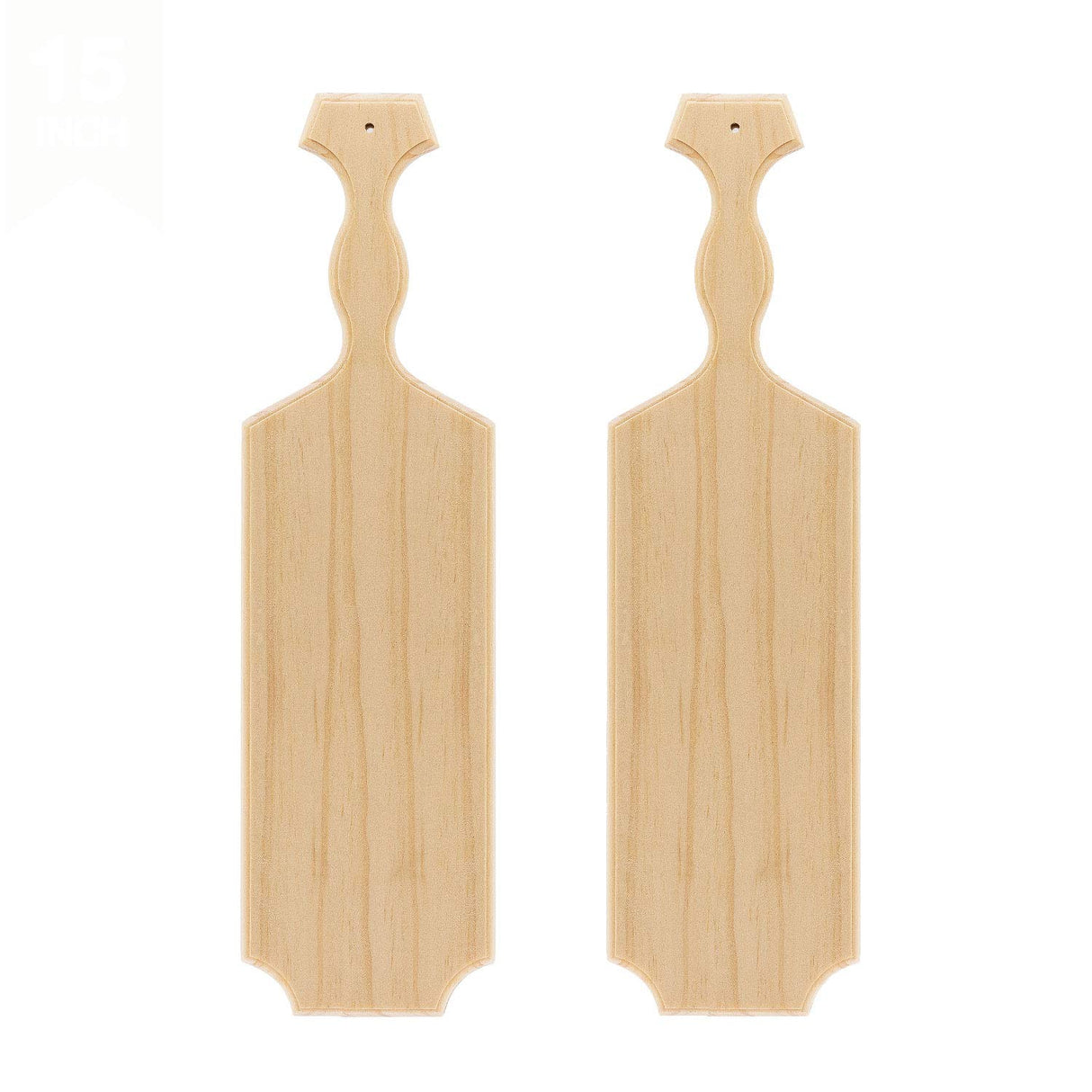 BATTIFE [2Pack] 15inch Sorority Paddle - Greek Fraternity Paddle, Unfinished Wooden Frat Paddle, Solid Pine Wood Paddles BATTIFE