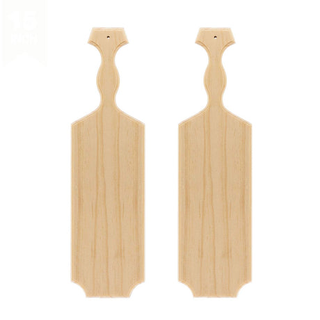 BATTIFE [2Pack] 15inch Sorority Paddle - Greek Fraternity Paddle, Unfinished Wooden Frat Paddle, Solid Pine Wood Paddles BATTIFE
